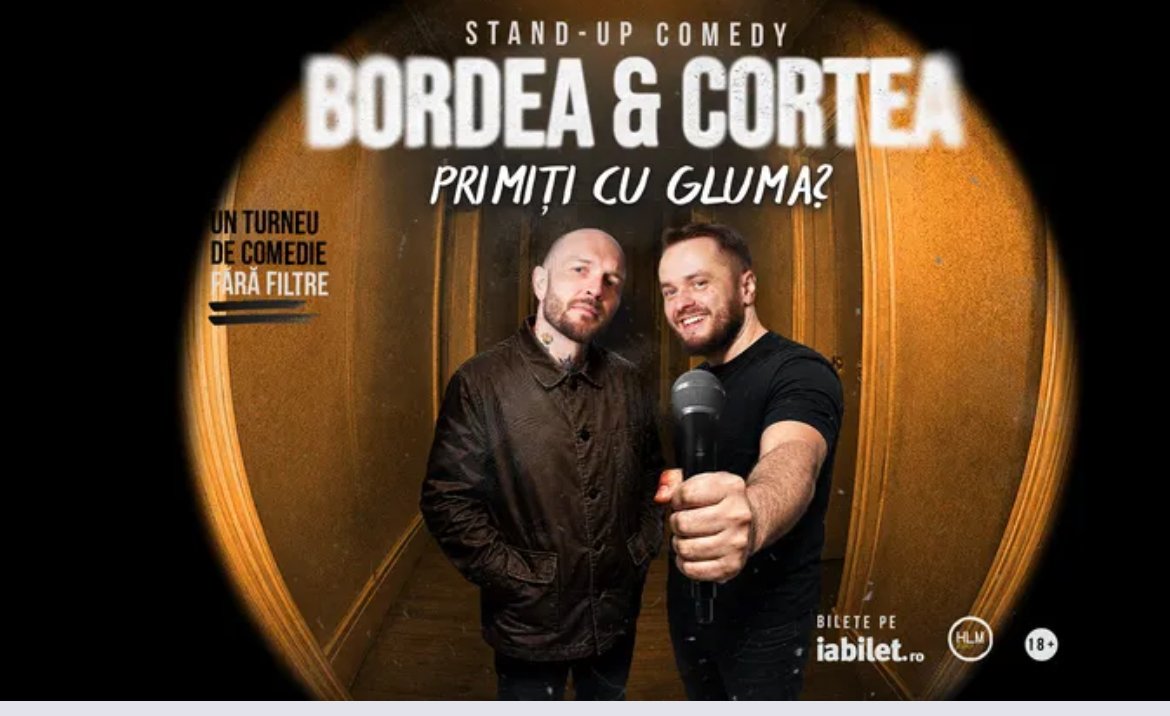 „Primiți cu gluma?” – Bordea & Cortea ajung la Buzău cu un nou show de stand-up