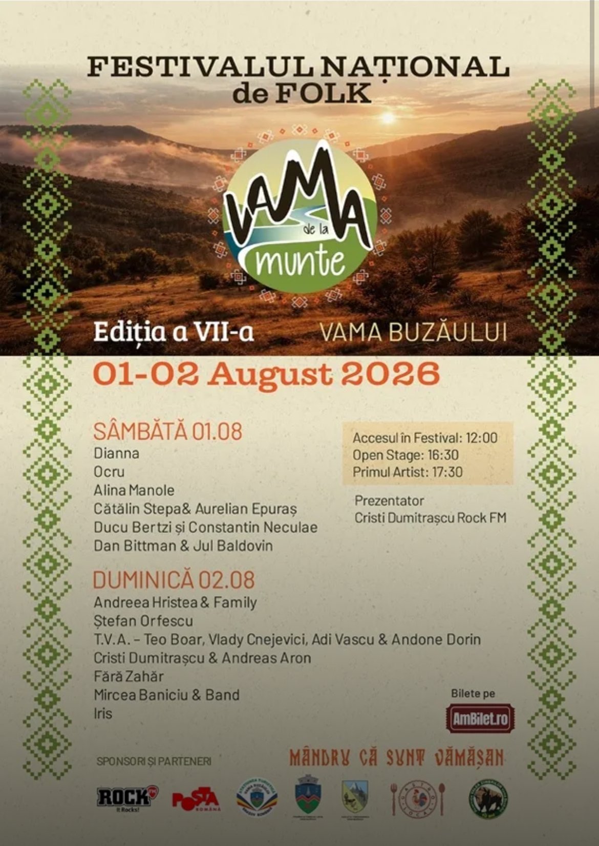 Festivalul Național de Folk „Vama de la Munte” – Vama Buzăului (ediția a VII-a)