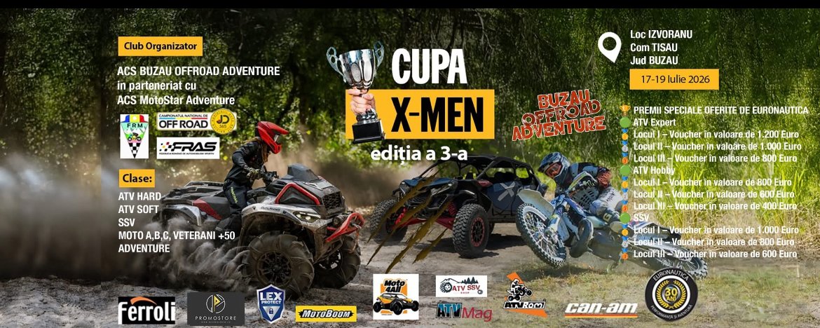 X-MEN GPS TROPHY 2026 – Aventura off-road care aduce adrenalina în Buzău!