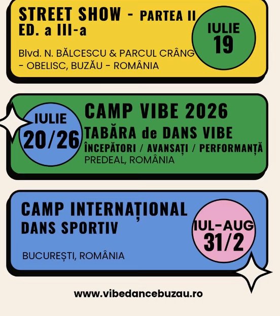 Vara nu dormim la Buzău! Vibe Dance Studio aduce un program plin de energie, dans și experiențe memorabile