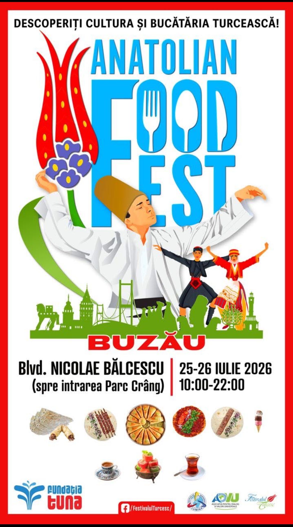 Anatolian Food Fest ajunge la Buzău – Două zile dedicate culturii și gastronomiei turcești