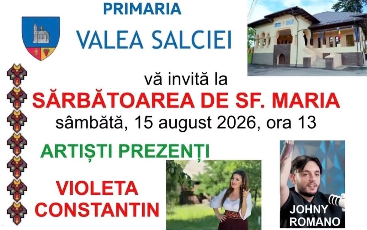 Sărbătoarea de Sfânta Maria – Valea Salciei 2026