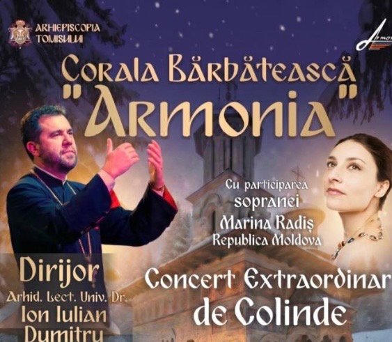 Concert extraordinar de colinde – O seară de lumină, tradiție și emoție alături de Corala „Armonia” și soprana Marina Radiș