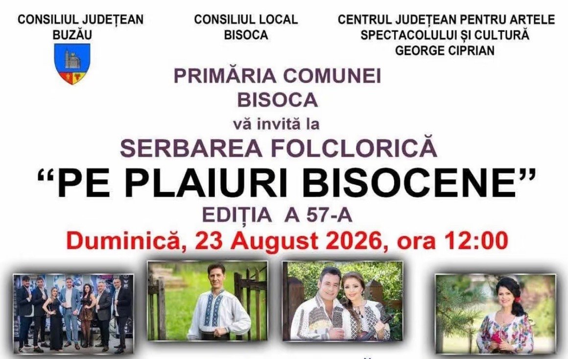 „Pe plaiuri bisoce­ne” – ediția a 57-a a serbării folclorice din Bisoca